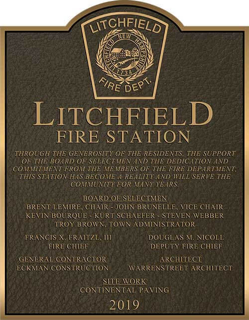 memorial plaques, memorial plaque, Memorial Plaques, cast Memorial Plaques, firefighter plaque, bronze firefighter plaque, cast bronze firefighter plaques