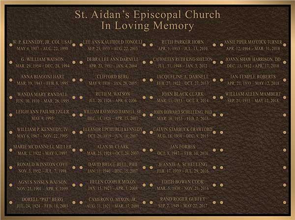 bronze religious plaque memorial gardens religious plaques