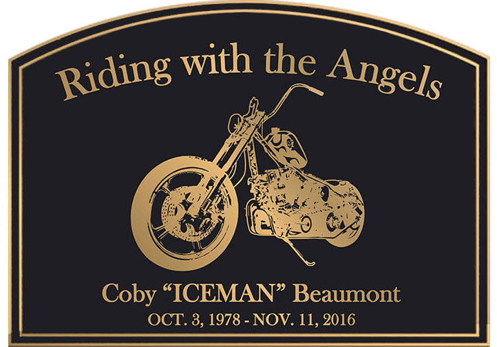 memorial plaques, memorial plaque, Memorial Plaques, cast Memorial Plaques, bronze memorial plaque, bronze memorial plaques Near Me, cast bronze memorial plaques, Custom Bronze memorial harley plaque